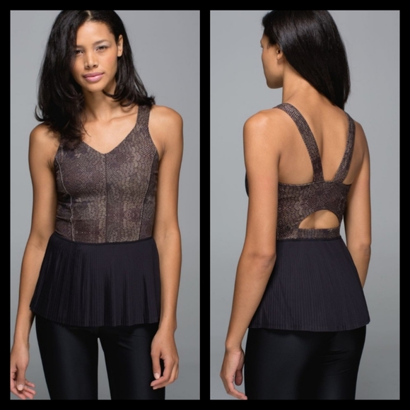 lululemon athletica Tops - Lululemon City Tank Size 10 (m) in Golden Goddess Cashew Multi